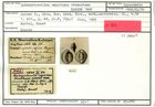 Karteikarte zum Syntyp von Quinqueloculina ungeriana stenostoma Karrer, 1868